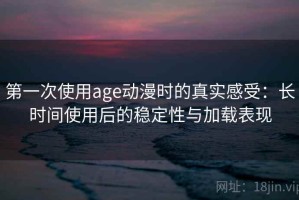 第一次使用age动漫时的真实感受：长时间使用后的稳定性与加载表现