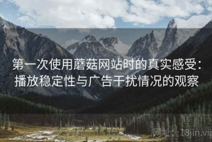 第一次使用蘑菇网站时的真实感受：播放稳定性与广告干扰情况的观察