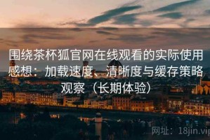 围绕茶杯狐官网在线观看的实际使用感想：加载速度、清晰度与缓存策略观察（长期体验）