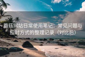 蘑菇网站日常使用笔记：常见问题与应对方式的整理记录（对比后）