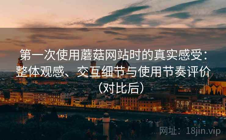 第一次使用蘑菇网站时的真实感受：整体观感、交互细节与使用节奏评价（对比后）