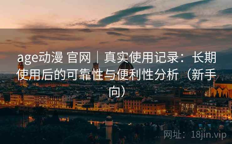 age动漫 官网｜真实使用记录：长期使用后的可靠性与便利性分析（新手向）