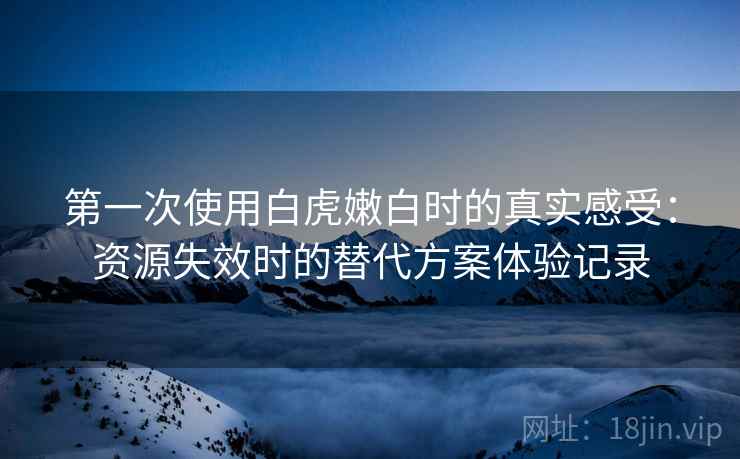 第一次使用白虎嫩白时的真实感受:资源失效时的替代方案体验记录 第一次使用白虎嫩白时的真实感受:资源失效时的替代方案体验记录
