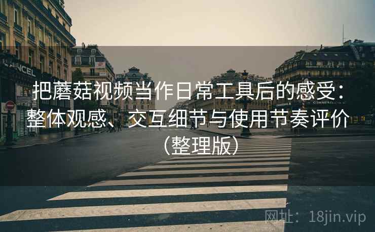 把蘑菇视频当作日常工具后的感受:整体观感、交互细节与使用节奏评价(整理版) 把蘑菇视频当作日常工具后的感受:整体观感、交互细节与使用节奏评价(整理版)